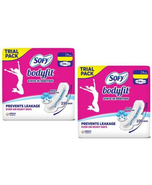 Sofy bodyfit regular sanitary pads for women (7 pads)